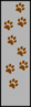 Paw Tracks Brown On Grey (#b4b4b4) Clip Art