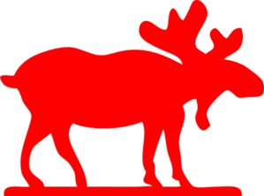 Red Moose Clip Art at Clker.com - vector clip art online, royalty free &  public domain