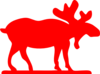 Red Moose Clip Art