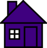 Very Purple House Clip Art