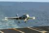 An Ea-6b Prowler Assigned To The  Patriots  Of Electronic Attack Squadron One Four Zero (vaq-140) Lands Aboard Uss George Washington (cvn 73). Clip Art