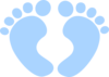 Blue Baby Feet Clip Art