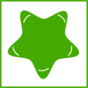 Green Star Icon  Clip Art