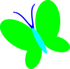 Green Butterfly Clip Art