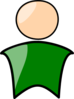 Person In Green Clip Art