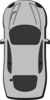 Gray Car - Top View - 90 Clip Art