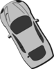 Gray Car - Top View - 120 Clip Art