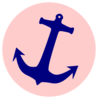 Pink Anchor Clip Art