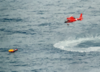 U.s. Navy And Coast Guard Rescue At Sea. Clip Art