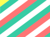 Turquoise & Coral Stripes Stripes2 Clip Art
