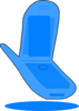 Blue Cell Phone Clip Art