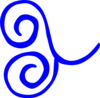 Blue Swirl Clip Art