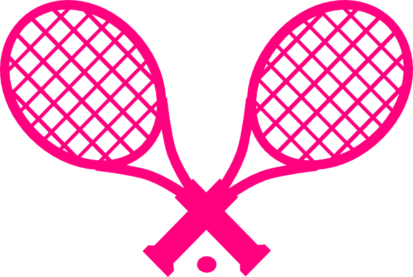 Pink Tennis Racquet Clip Art at Clker.com - vector clip art online, royalty  free & public domain