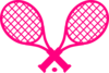 Pink Tennis Racquet Clip Art