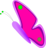 Purple Pink Green Butterfly Clip Art