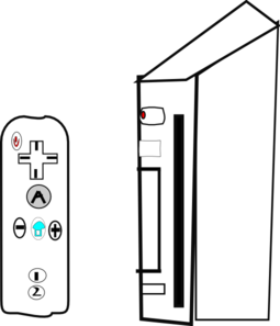 Wii Device With Joystick Clip Art at Clker.com - vector clip art online,  royalty free & public domain