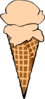 Ice Cream 2 Vanilla Clip Art