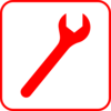Red Wrench Clip Art