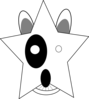 Star Bullterrier Head Clip Art