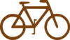 Bike Brown Clip Art