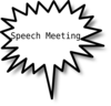 Speech Meeting Clip Art