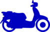 Bluw Scooter Clip Art