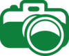 Green Camera Icon Clip Art