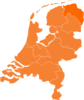 Kaart Nederland Oranje Clip Art