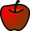 Red Apple2 Clip Art