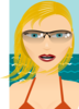 Girl Beach Ocean Clip Art