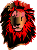 Lion, Red Head Clip Art