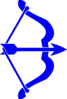 Royal Blue Bow And Arrow Clip Art
