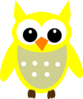 Yellow Hoot Owl Clip Art