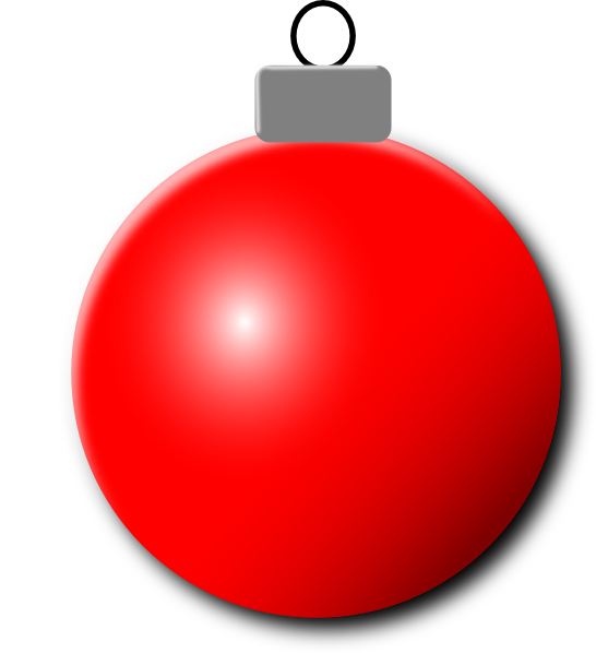 Red Christmas Ornament Clip Art at Clker.com - clip art online, royalty free & public domain