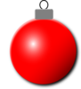 Red Christmas Ornament Clip Art