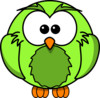 Light Green Owl Clip Art
