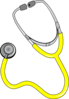 Yellow Stethoscope Clip Art