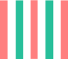 Vertical Coral & Turquoise Stripes Clip Art