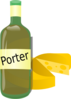 Porterwine With Cheese Clip Art