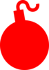 Red Bomb Clip Art