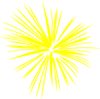 Large Yellow Fireworks Clip Art