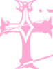 Pink Cross  Clip Art