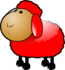 Red Sheep Clip Art