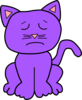 Purple Sad Clip Art