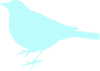 Sea Foam Blue Bird Clip Art