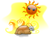 Hot Turkey Sun Clip Art