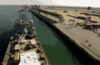 The Royal Fleet Auxiliary, Landing Ship Logistic Rfa Sir Galahad (l 3005) Arrives In The Iraqi Port City Of Umm Qsar Clip Art