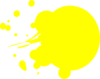 Yellow Dot Splat Clip Art