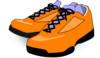 Orange Tennis Shoes Clip Art