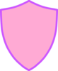 Pink And Purple Shield Clip Art